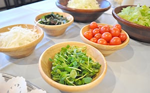 写真:朝食バイキング一例